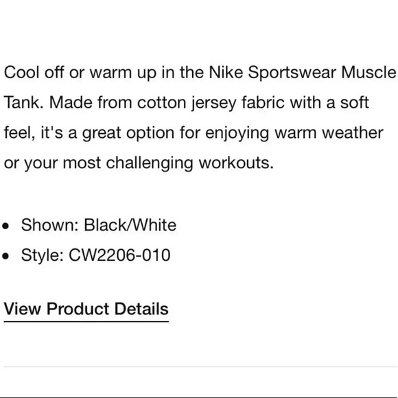 NIKE WOMENS BLACK TANK TOP ATHLETIC WORKOUT MUSCLE TANK SMALL - Picture 8 of 8